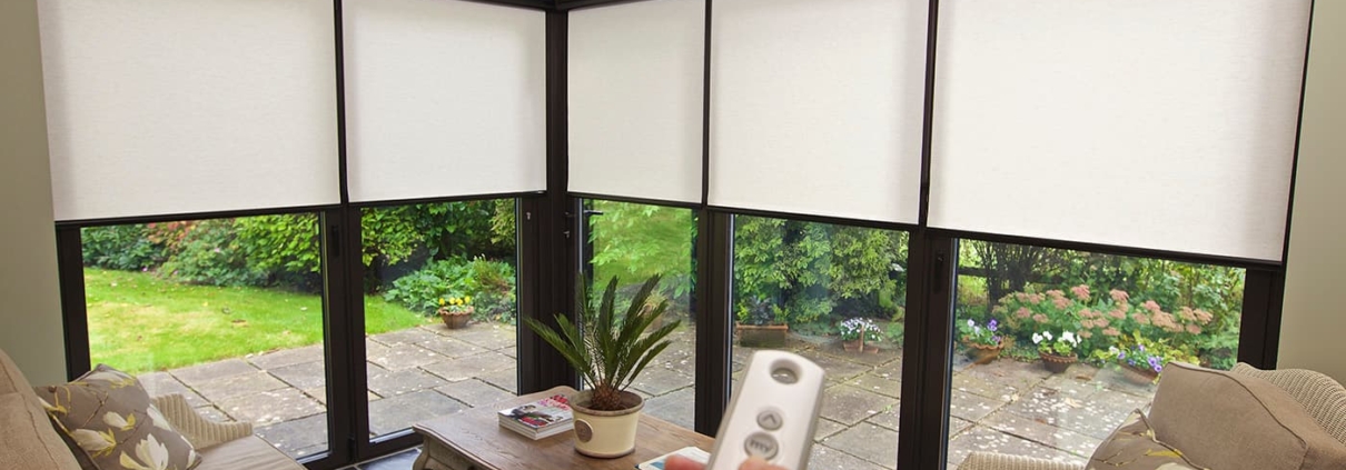 At a click of a button, you can raise or lower your blind to the selected position to allow for the correct amount of light and privacy.