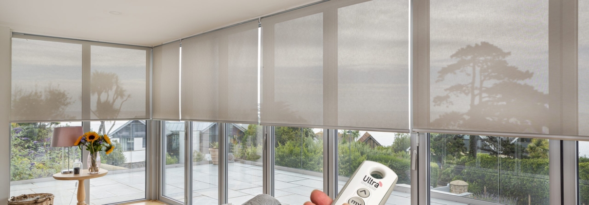 At a click of a button, you can raise or lower your blind to the selected position to allow for the correct amount of light and privacy.