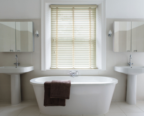 Why Wooden Blinds Are Ideal for Bathrooms Premium blind solution that is versatile and perfect for creating a modern, uncluttered look in your home